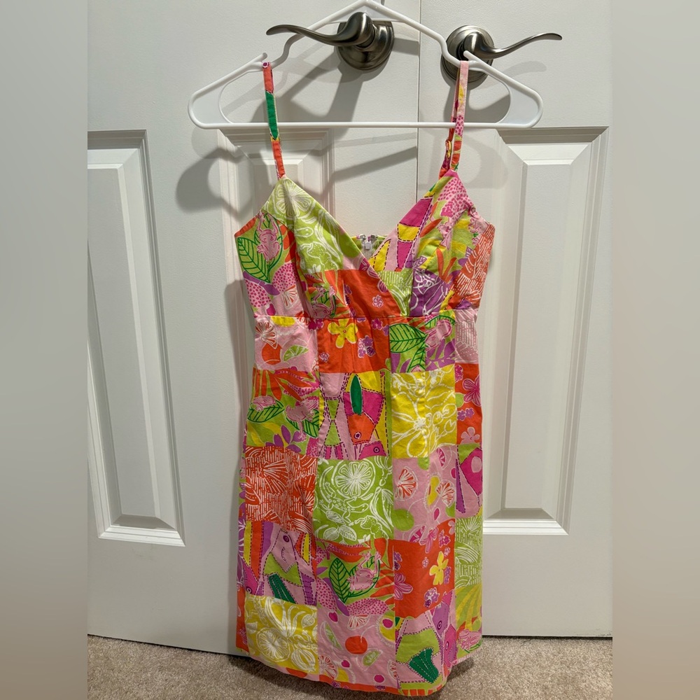 Vintage Lilly Pulitzer Patchwork Mini Dress